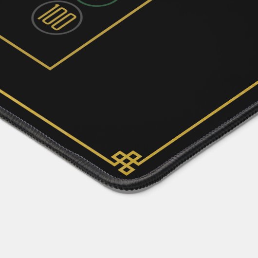 Texas Hold'em Black Wedding Poker Table Schreibtischunterlage (Ecke)