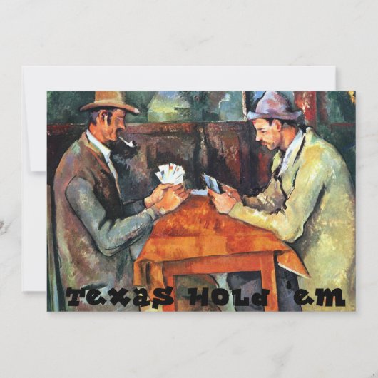 Texas Hold'em Einladung (Vorderseite)