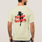 Texas Holdem Pinup-Mädchen T-Shirt (Rückseite)