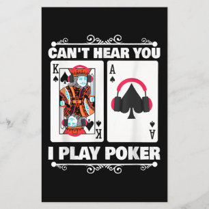 Texas Holdem Poker Cant Hören Sie, ich spiele Poke Flyer