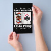 Texas Holdem Poker Cant Hören Sie, ich spiele Poke Flyer (Handgriff)