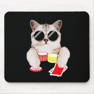 Texas Holdem Poker Cat Mousepad