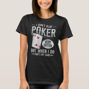 Texas Holdem Poker für einen Poker T-Shirt