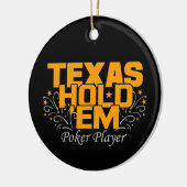 Texas Hold'Em Poker Ornament, anpassen Keramikornament (Links)