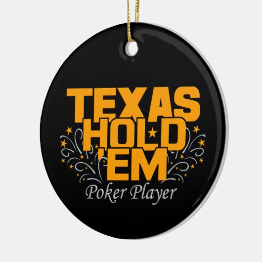 Texas Hold'Em Poker Ornament, anpassen Keramikornament (Links)