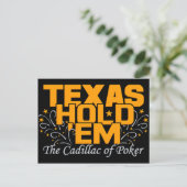 Texas Hold'em Postcard Postkarte (Stehend Vorderseite)