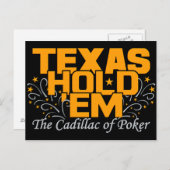 Texas Hold'em Postcard Postkarte (Vorne/Hinten)