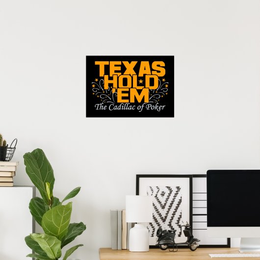 Texas Hold'Em Poster (Heimbüro)