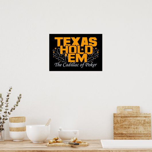 Texas Hold'Em Poster (Küche)