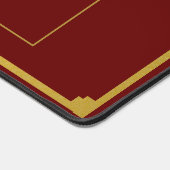 Texas Hold'em Red Gold Poker Table für klassische Schreibtischunterlage (Ecke)
