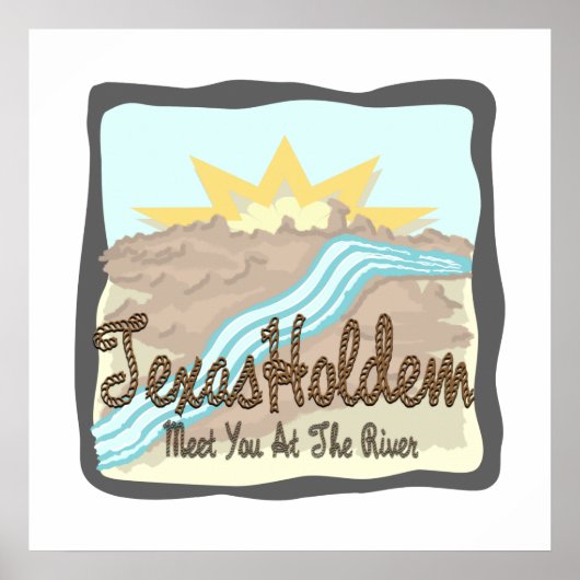 Texas Holdem: Treffen Sie sich am Fluss Poster (Vorne)