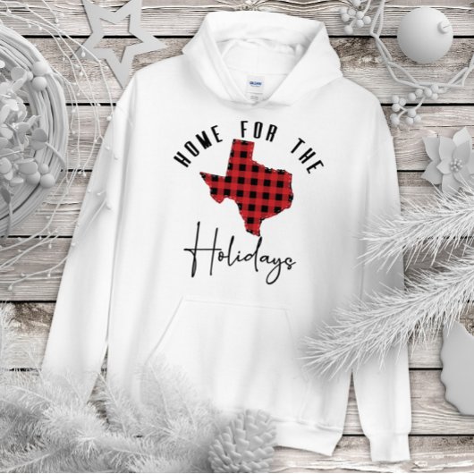 Texas Holiday Buffalo Kariert Zuhause Staat Hoodie