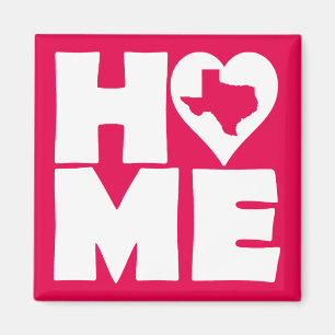 Texas Home Heart State Kühlschrankmagnet