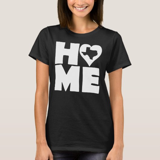 Texas Home Heart State Tees T-Shirt (Vorderseite)