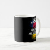 Texas Home New Mexico Roots State Tree Flag Love G Kaffeetasse (VorderseiteRechts)