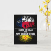 Texas Home New Mexico Roots State Tree Flag Love G Karte (Gelbe Blume)