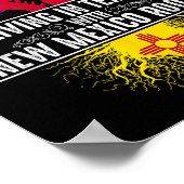 Texas Home New Mexico Roots State Tree Flag Love G Poster (Ecke)