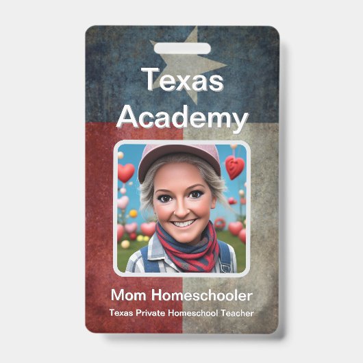 Texas Homeschool ID Ausweis (Vorderseite)