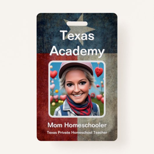 Texas Homeschool ID Ausweis (Vorderseite)