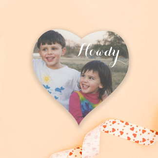 Texas Howdy Custom Foto Sticker