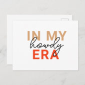 Texas Howdy Era Postkarte (Vorne/Hinten)