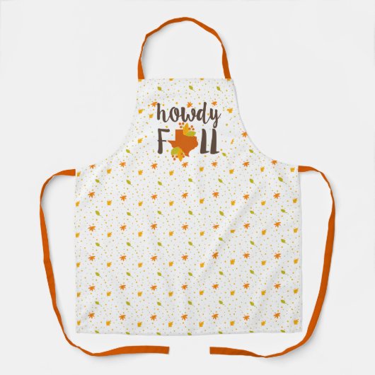 Texas Howdy Fall Schürze (Vorderseite)