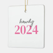 Texas Howdy Keramikornament (Links)