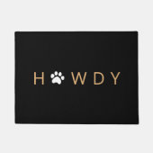 Texas Howdy Pet Paw Begrüßungstür Mat Fußmatte (Vorderseite)