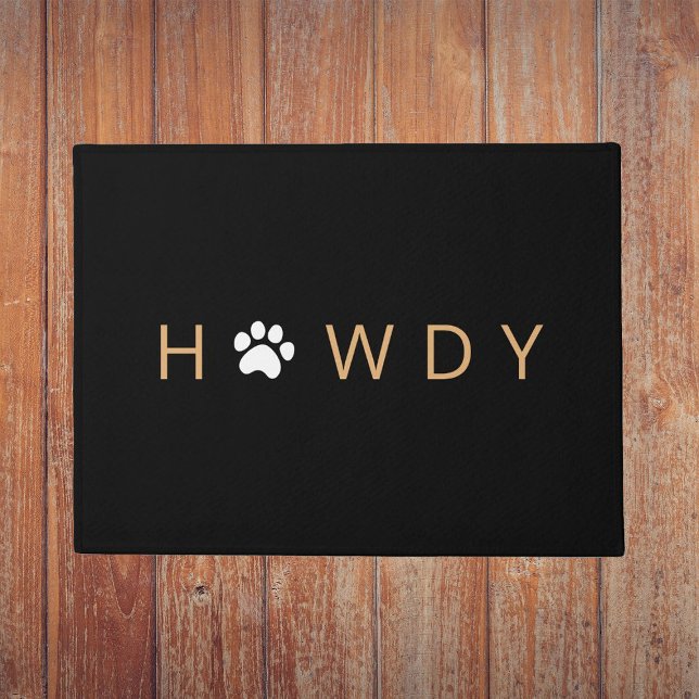 Texas Howdy Pet Paw Begrüßungstür Mat Fußmatte (Von Creator hochgeladen)