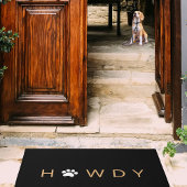 Texas Howdy Pet Paw Begrüßungstür Mat Fußmatte