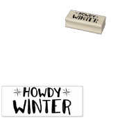 Texas Howdy Winter Gummistempel (Stempel)