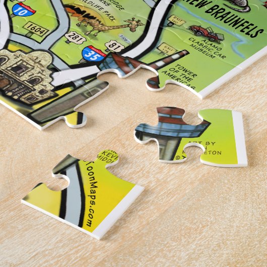 Texas-Hügel-Land-Puzzlespiel Puzzle (Seite)