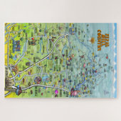 Texas-Hügel-Land-Spaß-Karte Puzzle (Horizontal)