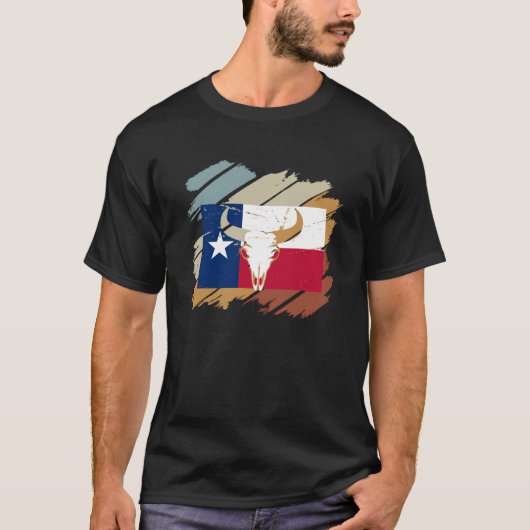 Texas Huston San Antonio Howdy Longhorn Rodeo Ala T-Shirt (Vorderseite)