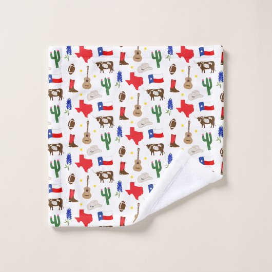 Texas Icons Badhandtuch Set (Waschlappen)