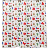 Texas Icons Duschvorhang (Vorderseite)