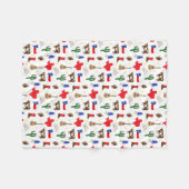 Texas Icons Fleecedecke (Vorderseite (Horizontal))