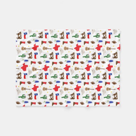 Texas Icons Fleecedecke (Vorderseite (Horizontal))