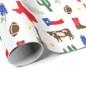 Texas Icons Geschenkpapier (Rolleneckpunkt)