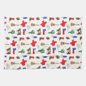 Texas Icons Geschirrtuch (Horizontal)