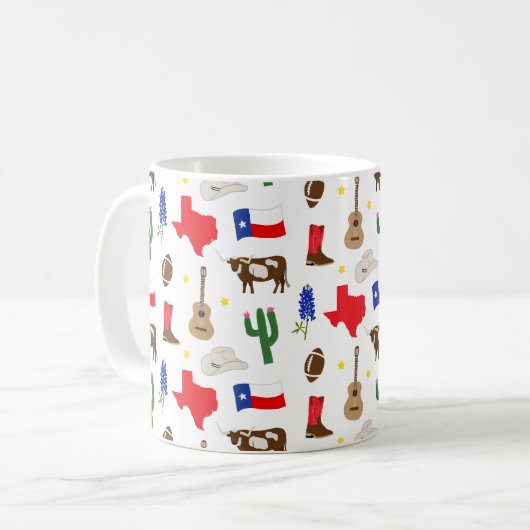 Texas Icons Kaffeetasse (Vorderseite Links)