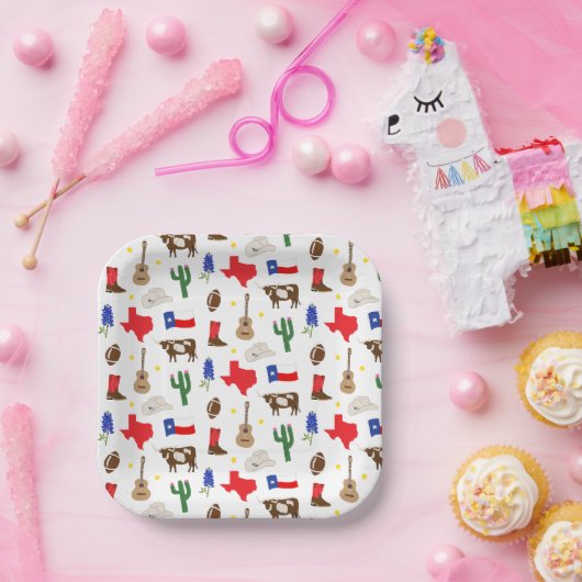 Texas Icons Pappteller (Party)