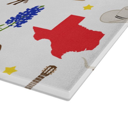 Texas Icons Schneidebrett (Ecke)