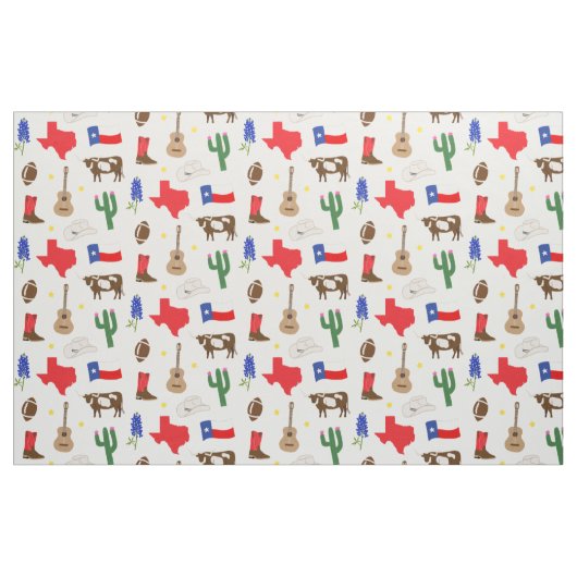 Texas Icons Stoff (Fat Quarter (45,7 x 55,9 cm))