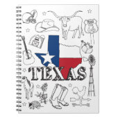 Texas Illustration Doodles Texas Texas Muster Notizblock (Vorderseite)