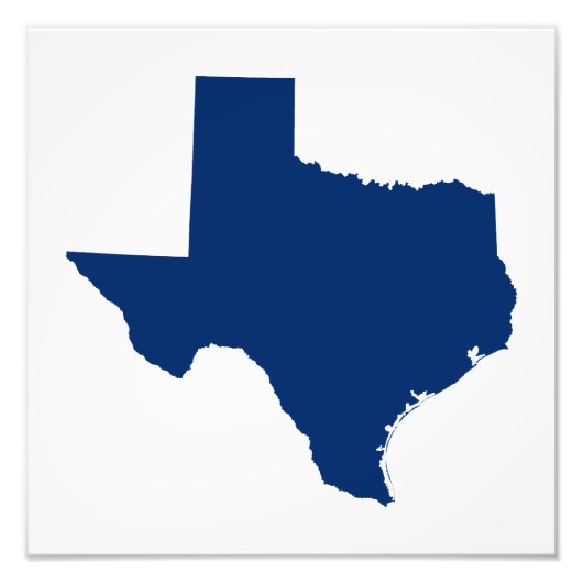 Texas in Blue Fotodruck (Vorne)