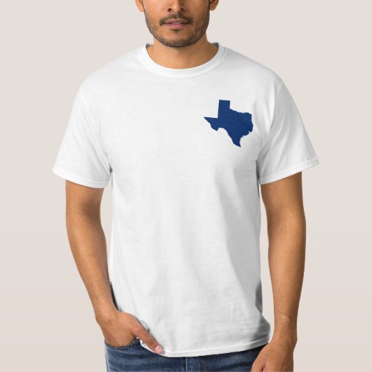Texas in Blue T-Shirt (Vorderseite)