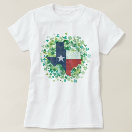 Texas in Clover - St. Patrick's Day T-Shirt (Design vorne)