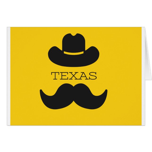 Texas in gelb (Vorderseite (Horizontal))