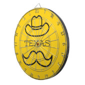 Texas in Gelb 2 Dartscheibe (Vorderseite rechts)